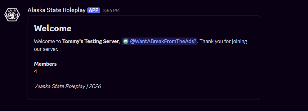 Welcomer V2 With Autorolling